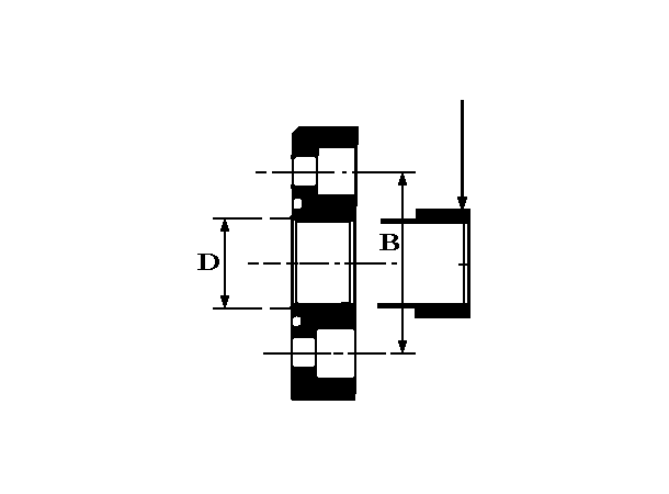Portflens rett 3/4"x51 (F) uten stuss F 3/A 3/4M